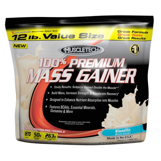 100% Premium Mass Gainer, 5400 g, Muscletech 100% Premium Mass Gainer, 5400 g, Muscletech